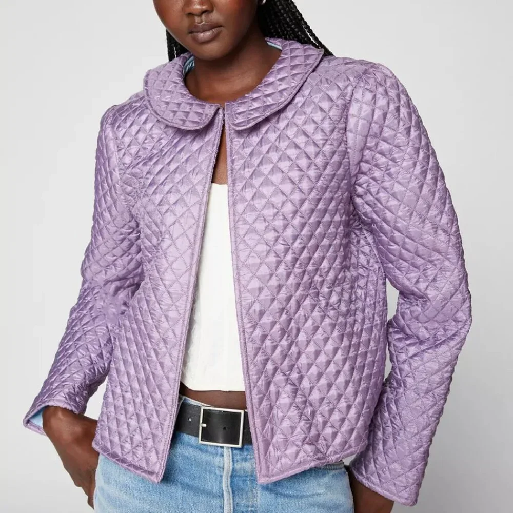 Urban Outfitters Kimchi Blue Trinity Satin Quilted Jacket/NWT/S